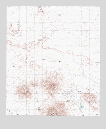 Gunsight Hills South, TX USGS Topographic Map