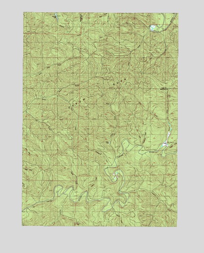 Gunter, OR USGS Topographic Map