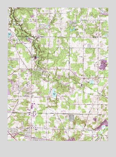 Aurora, OH USGS Topographic Map