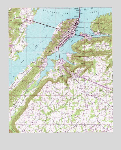Guntersville, AL USGS Topographic Map