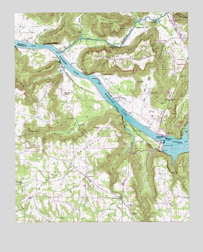 Guntersville Dam, AL USGS Topographic Map