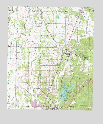 Guntown, MS USGS Topographic Map