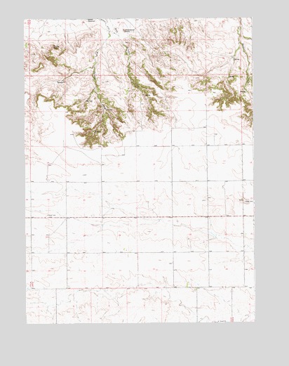 Gurney Peak, WY USGS Topographic Map