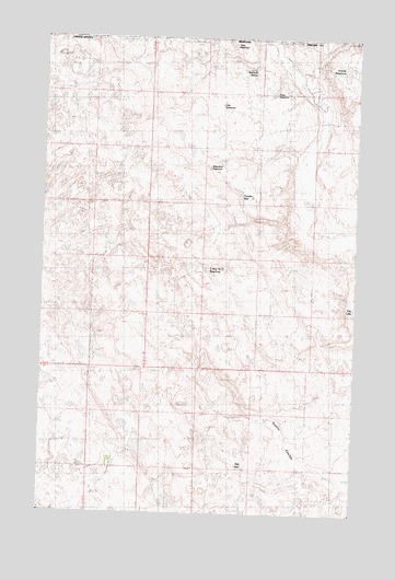 Gustin Coulee, MT USGS Topographic Map