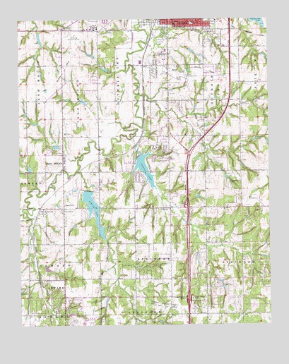 Guthrie South, OK USGS Topographic Map