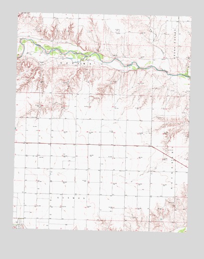 Guymon NE, OK USGS Topographic Map