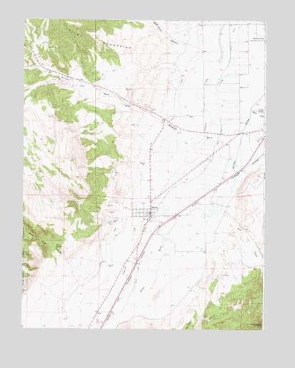 Aurora, UT USGS Topographic Map