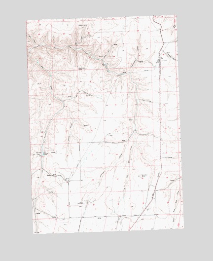Gwendolen, OR USGS Topographic Map