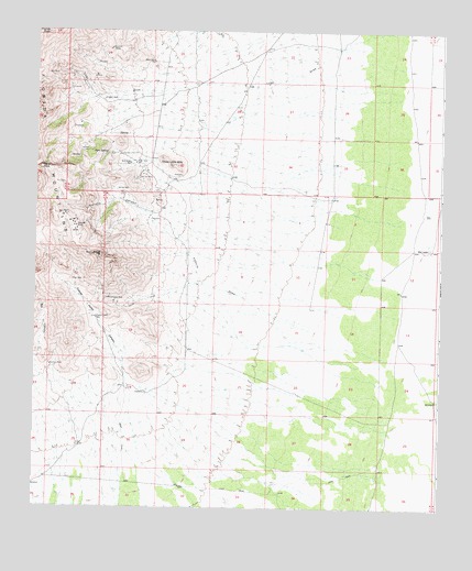 Gym Peak, NM USGS Topographic Map