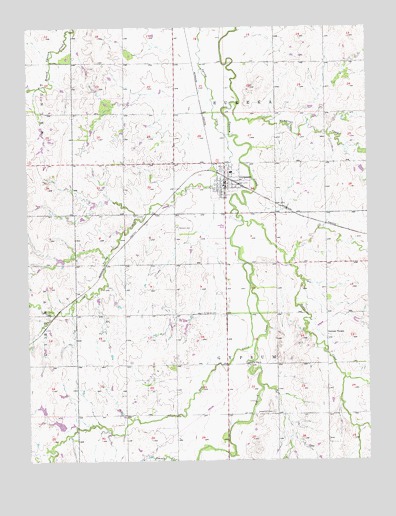 Gypsum, KS USGS Topographic Map