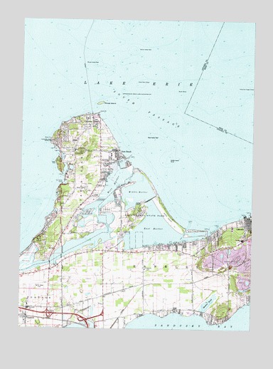 Gypsum, OH USGS Topographic Map