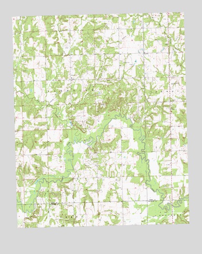 Gypsy, OK USGS Topographic Map