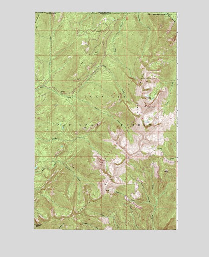 Gypsy Peak, WA USGS Topographic Map