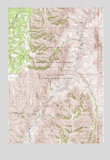Haas Hollow, OR USGS Topographic Map