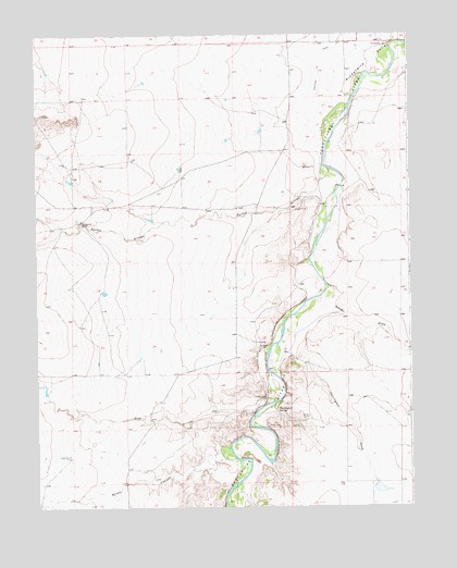 Hackamore Ranch, CO USGS Topographic Map