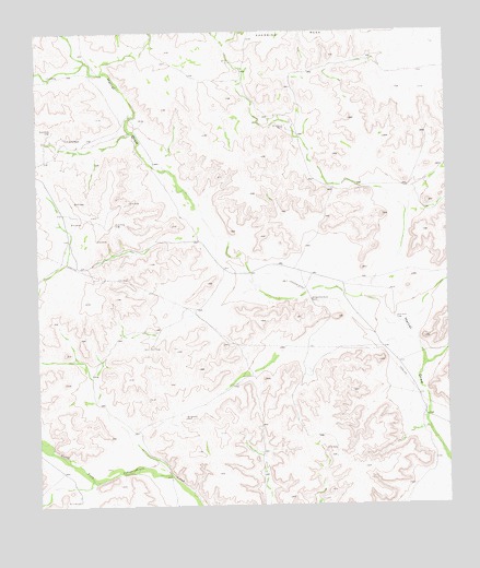 Hackberry Draw NE, TX USGS Topographic Map