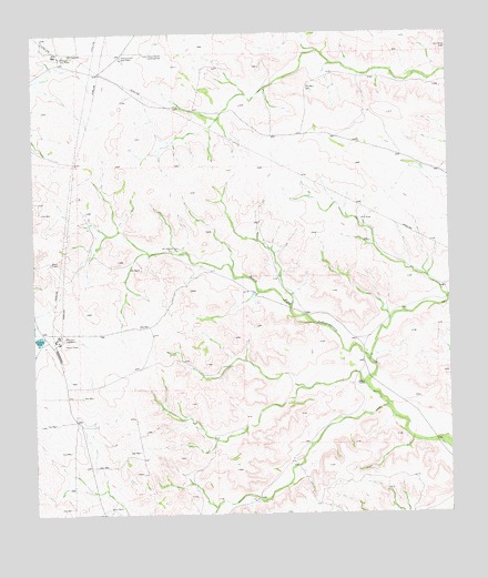 Hackberry Draw NW, TX USGS Topographic Map