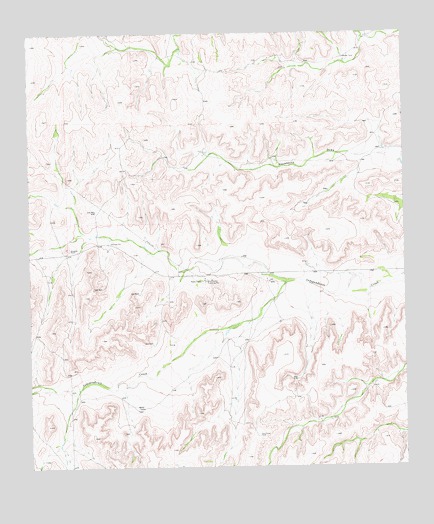 Hackberry Draw SW, TX USGS Topographic Map