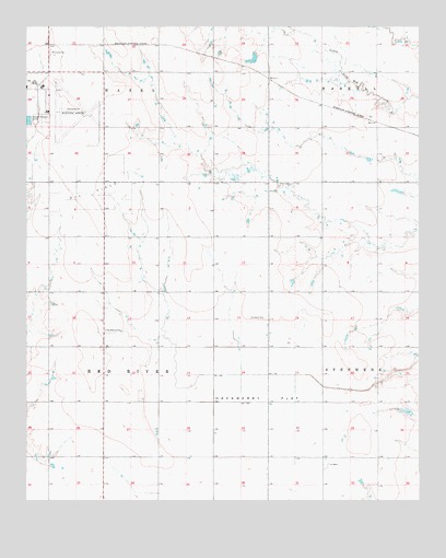 Hackberry Flat, OK USGS Topographic Map
