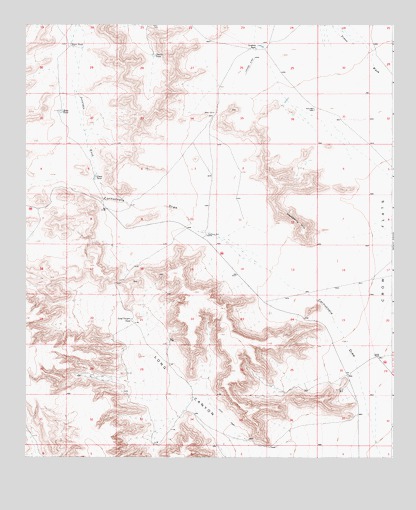 Hackberry Hill, NM USGS Topographic Map