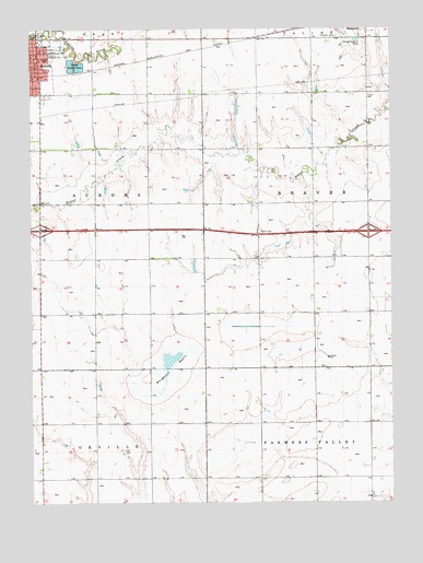 Aurora East, NE USGS Topographic Map