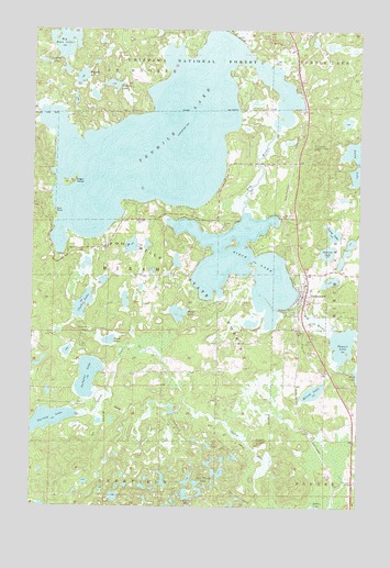 Hackensack, MN USGS Topographic Map