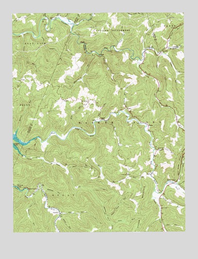 Hacker Valley, WV USGS Topographic Map