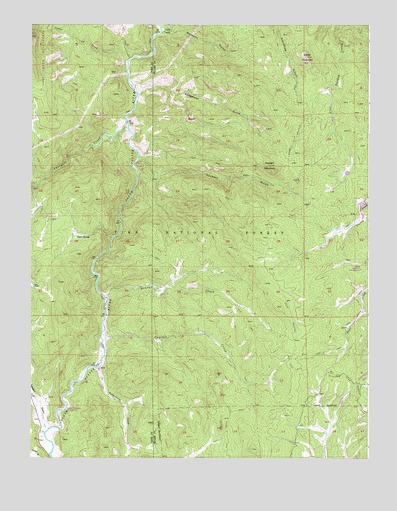 Hackett Mountain, CO USGS Topographic Map