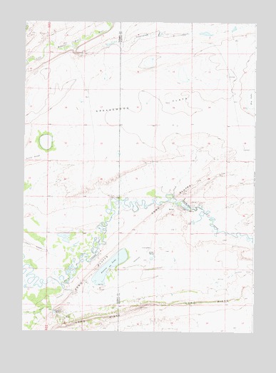 Aurora Lake, WY USGS Topographic Map