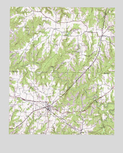 Hackleburg, AL USGS Topographic Map