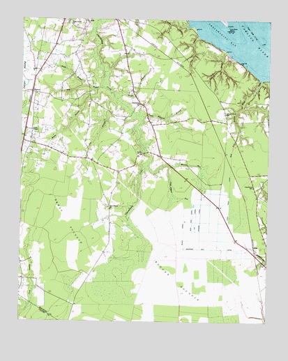 Hackney, NC USGS Topographic Map