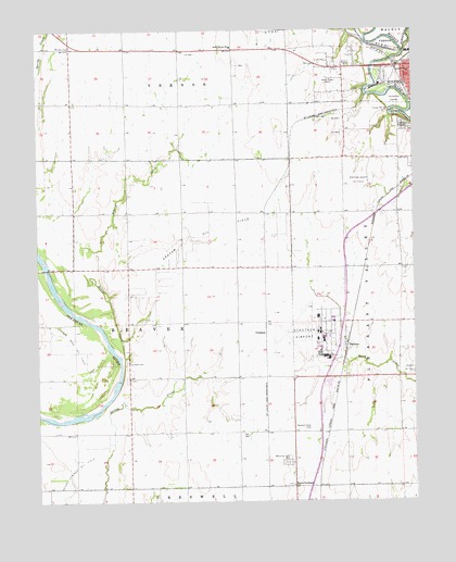 Hackney, KS USGS Topographic Map