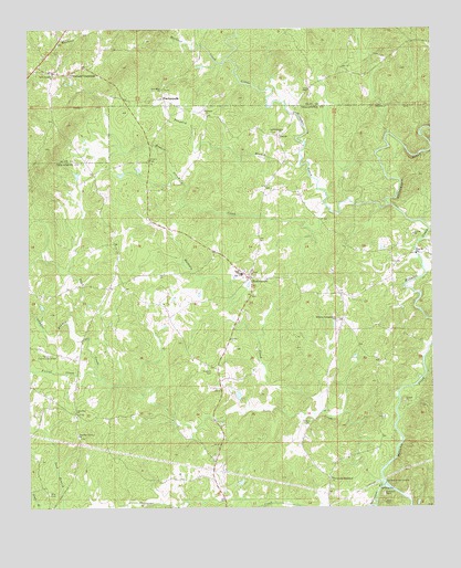 Hackneyville, AL USGS Topographic Map
