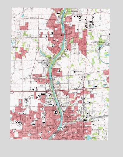 Aurora North, IL USGS Topographic Map