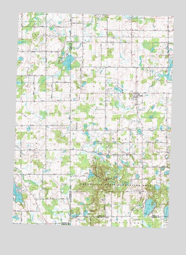 Hadley, MI USGS Topographic Map