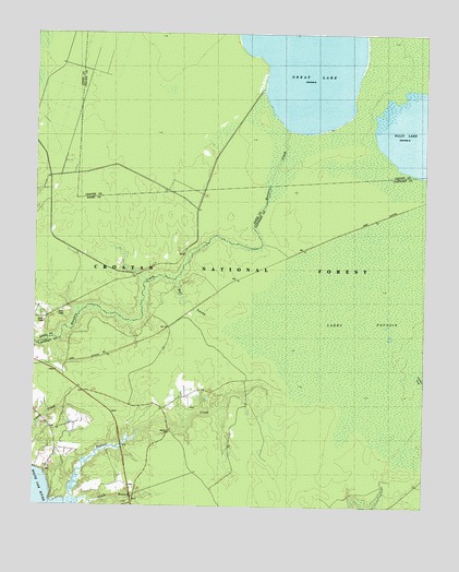 Hadnot Creek, NC USGS Topographic Map