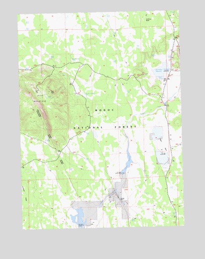 Hager Basin, CA USGS Topographic Map
