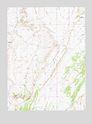 Hague Creek, WY USGS Topographic Map