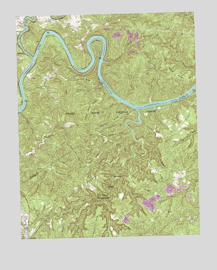 Hail, KY USGS Topographic Map