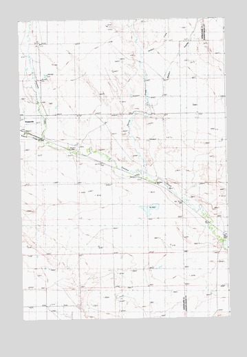 Halbert Creek South, MT USGS Topographic Map