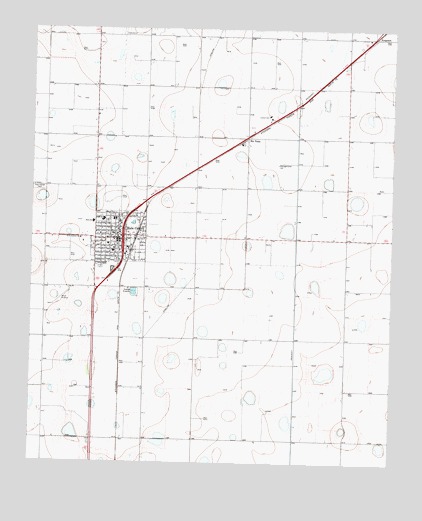 Hale Center, TX USGS Topographic Map