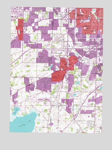Hales Corners, WI USGS Topographic Map