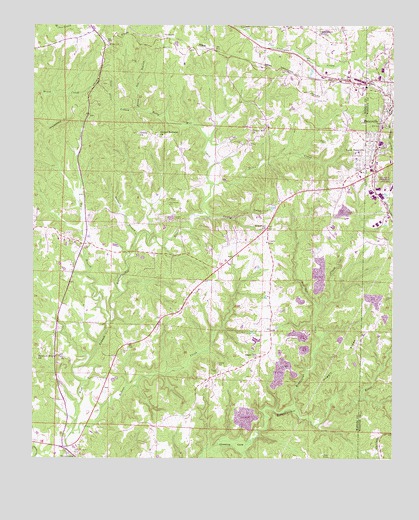 Haleyville West, AL USGS Topographic Map
