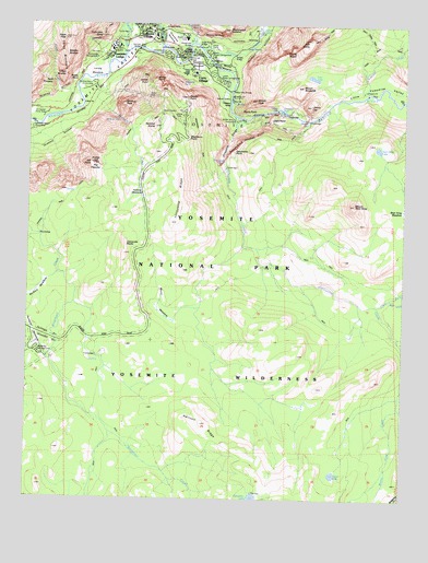 Half Dome, CA USGS Topographic Map
