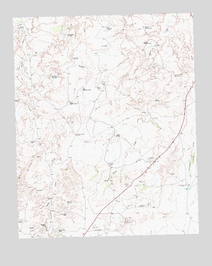 Halfway Creek, TX USGS Topographic Map