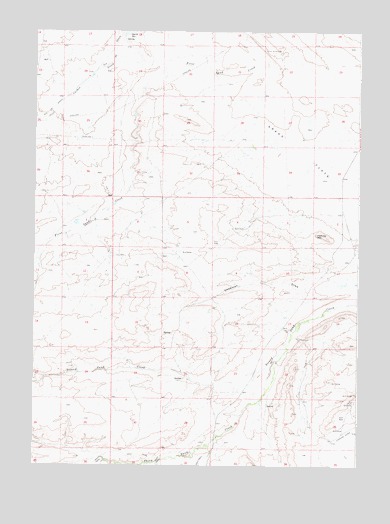 Halfway Hill, WY USGS Topographic Map