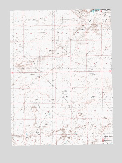 Halfway Hollow West, WY USGS Topographic Map