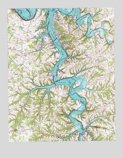 Austin, KY USGS Topographic Map