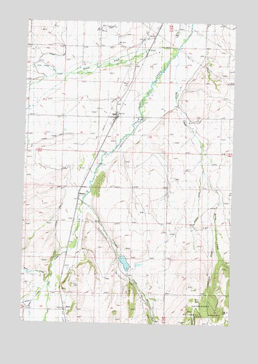 Hall, MT USGS Topographic Map
