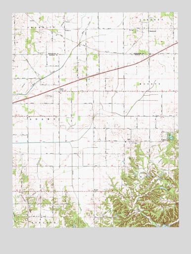 Hall, IN USGS Topographic Map